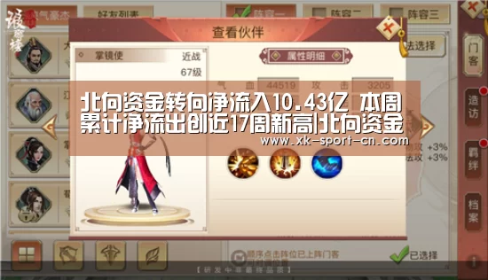 北向资金转向净流入10.43亿 本周累计净流出创近17周新高|北向资金_星空官网(图3) 星空体育